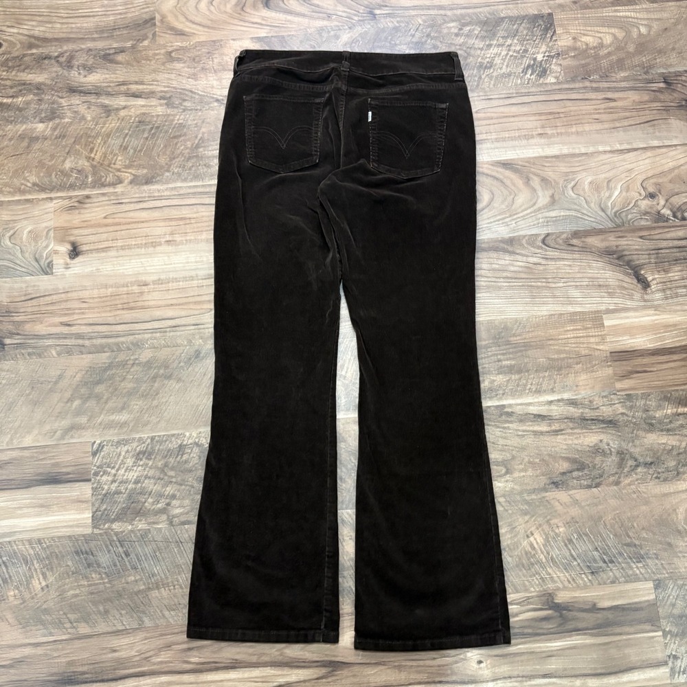 Vintage Y2K Levis Corduroy Pants Womens 10 Brown 526 Slender Bootcut Stretch